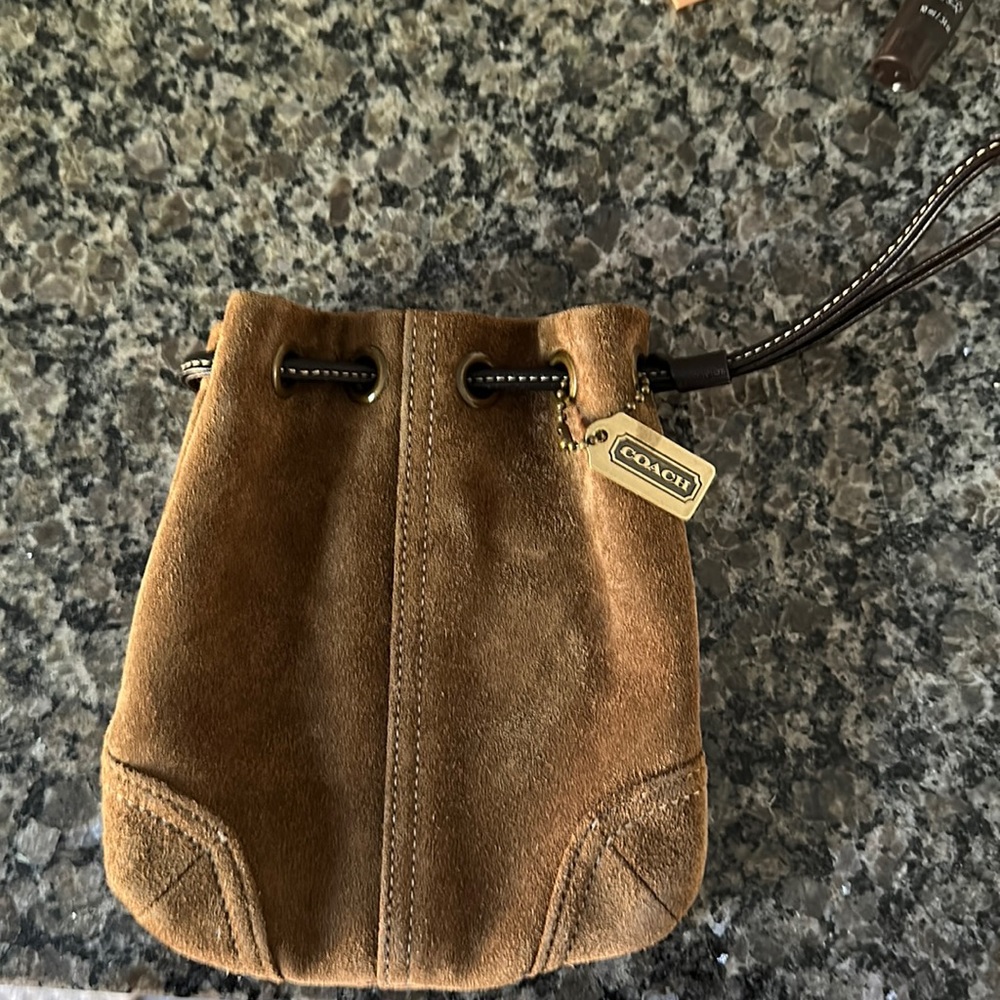 Coach drawstring bag